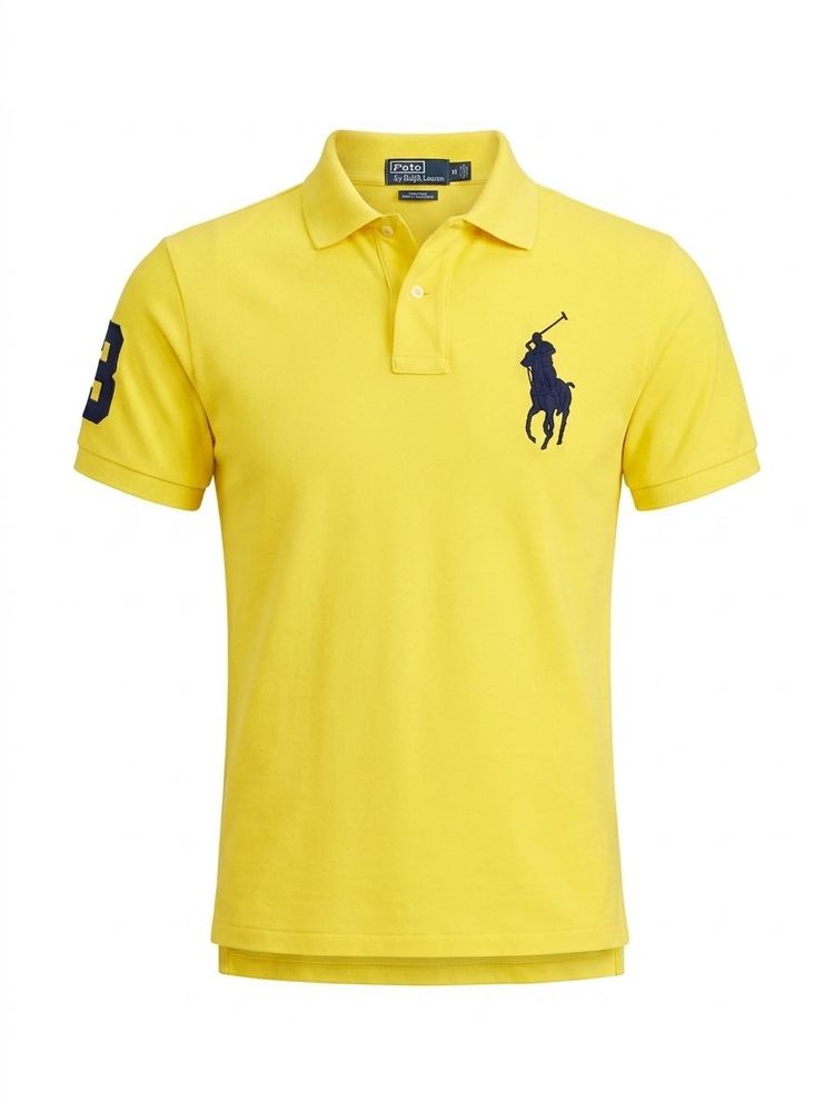 Polo RL Authentic Yellow T-Shirt Big Pony