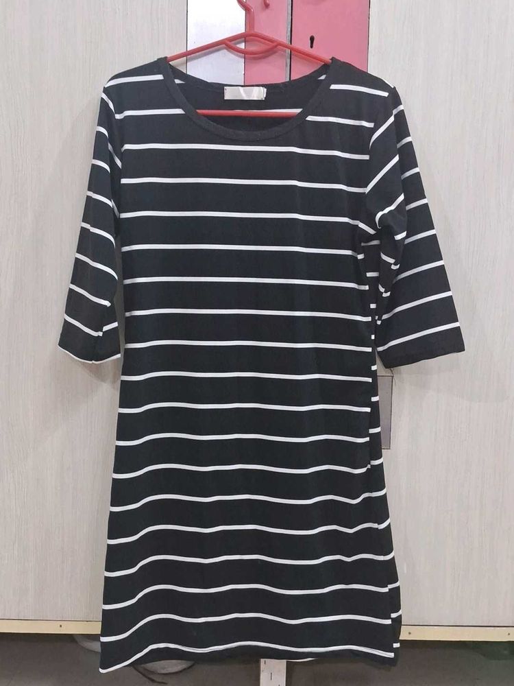 Striped Casual Mini Dress