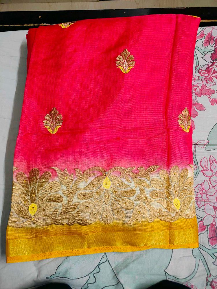 Embroidery Saree
