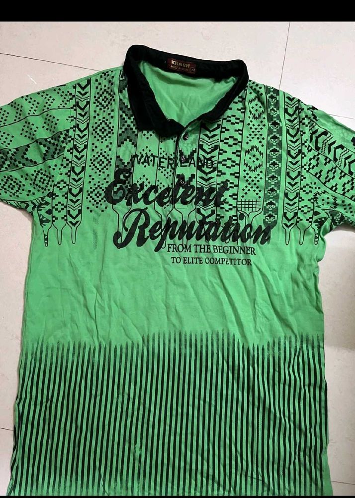 Green Printed T-Shirt