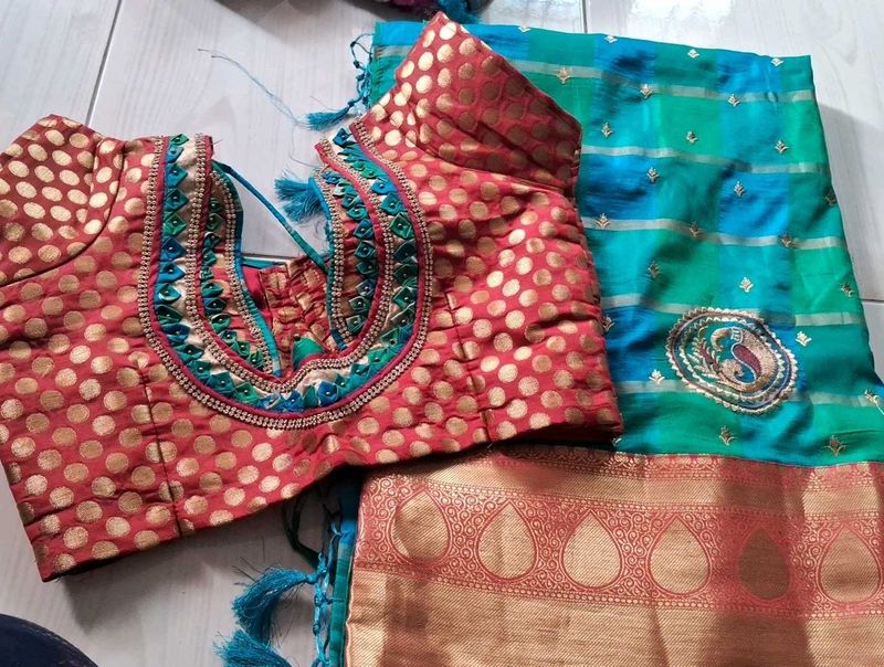 Beautiful Saree with Embellished Blouse