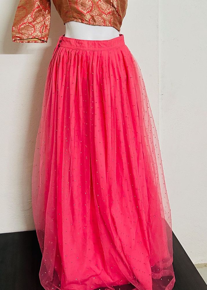 Pink Ethnic Skirt