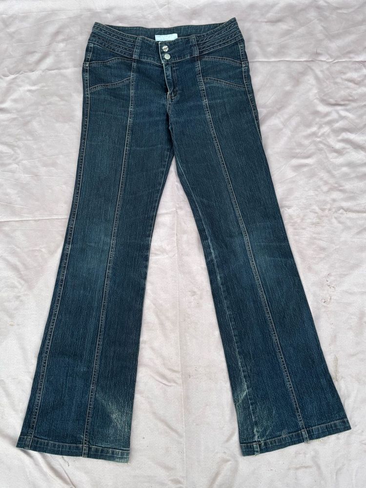 Women's Flared Dark Wash Jeans