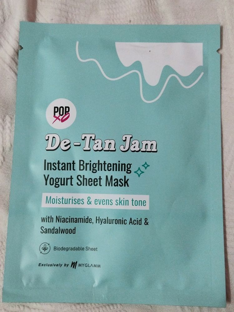 Popxo De-Tan Jam Sheet Mask