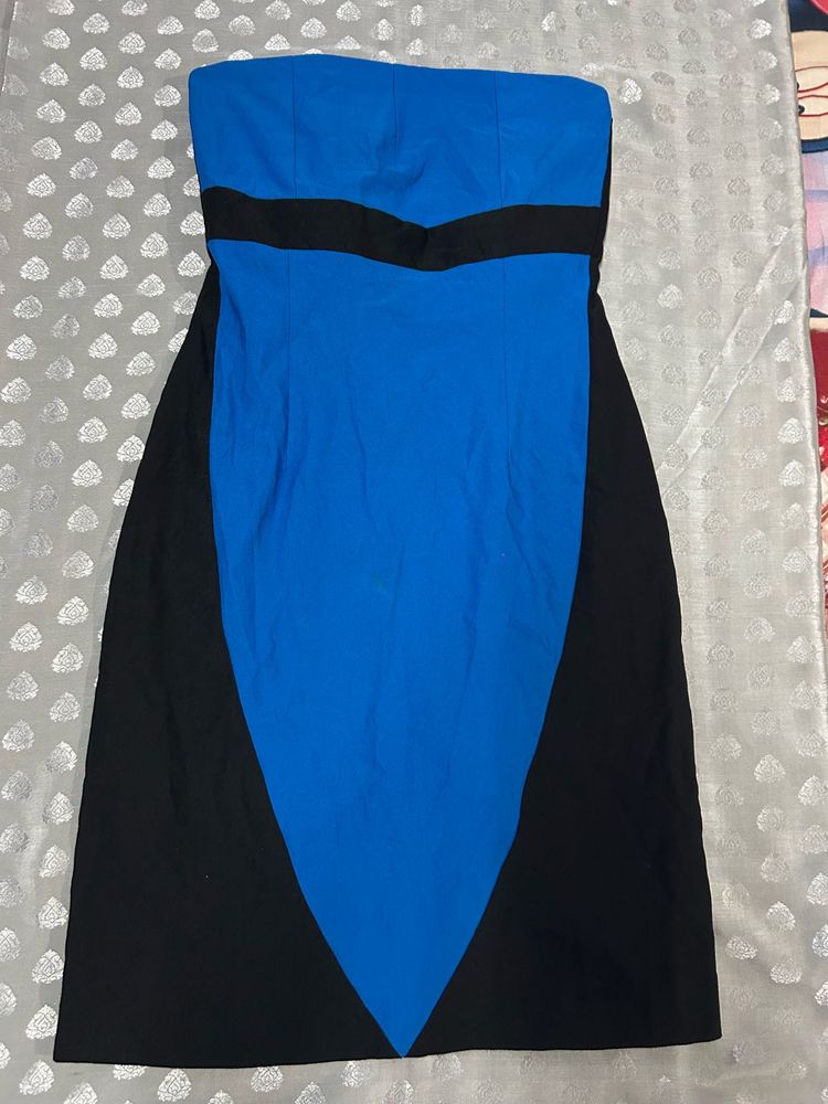 Chic Blue &amp; Black Dress