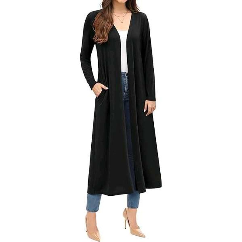 Long Black Mesh Shrug