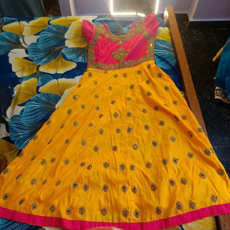 Yellow &amp; Pink Dress XL size
