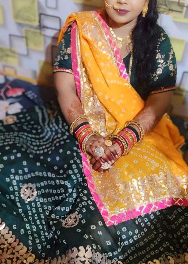 Beautiful Gota Patti Chunari Lehenga Choli Set