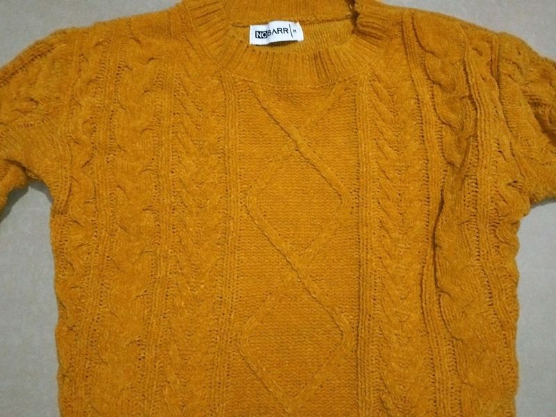 Yellow Woollen Top For Women