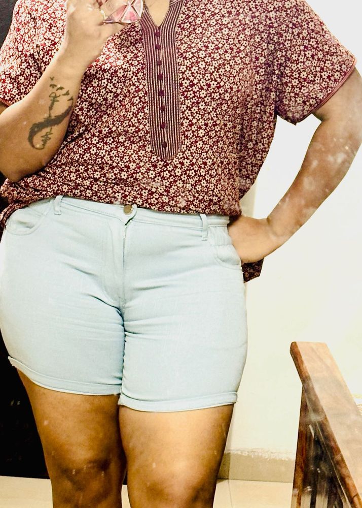 To Much Comfortable Grey Shorts