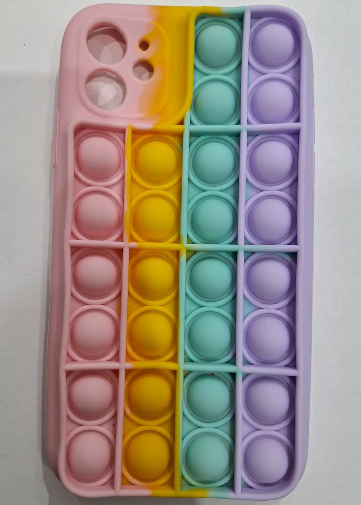 Iphone 11 Pink Bubble And White Chrome Case Cover