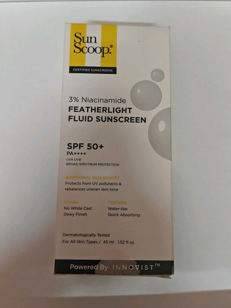 Sun Scoop Featherlight Fluid Sunscreen SPF 50+
