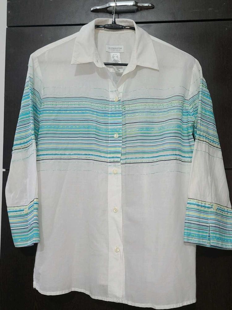 100% exported Cotton Women's Striped Shirt