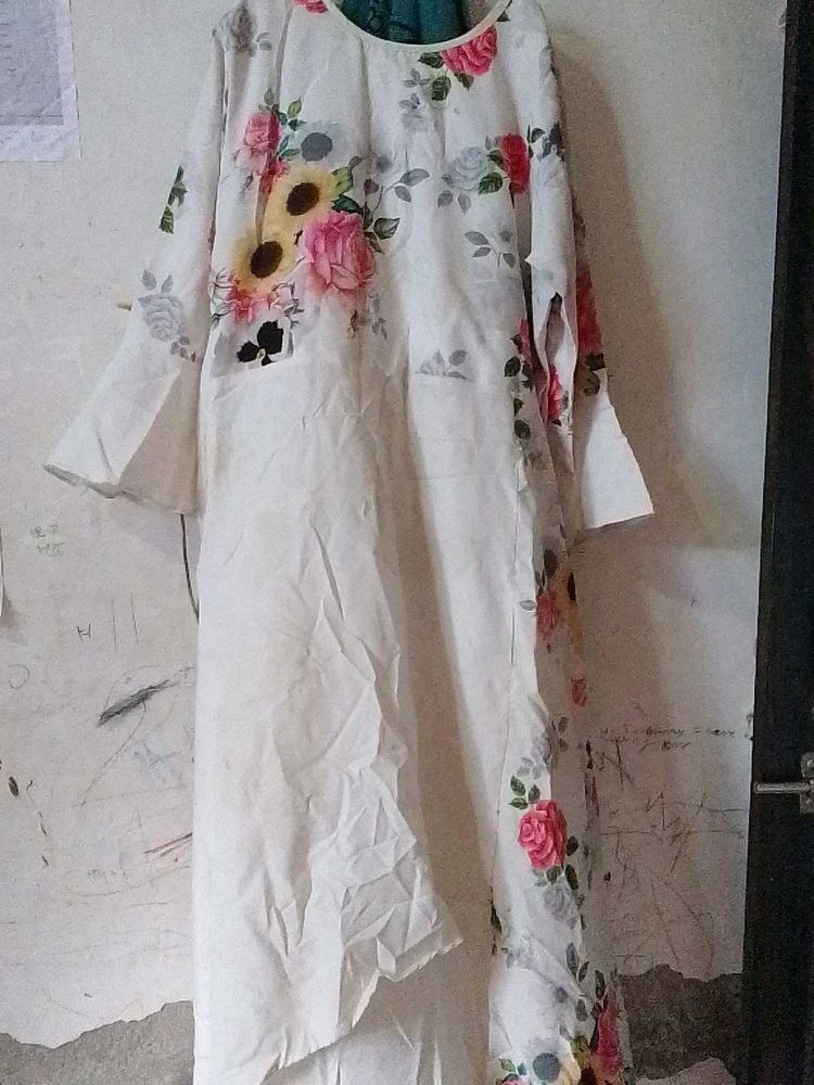 beautiful flower print froc