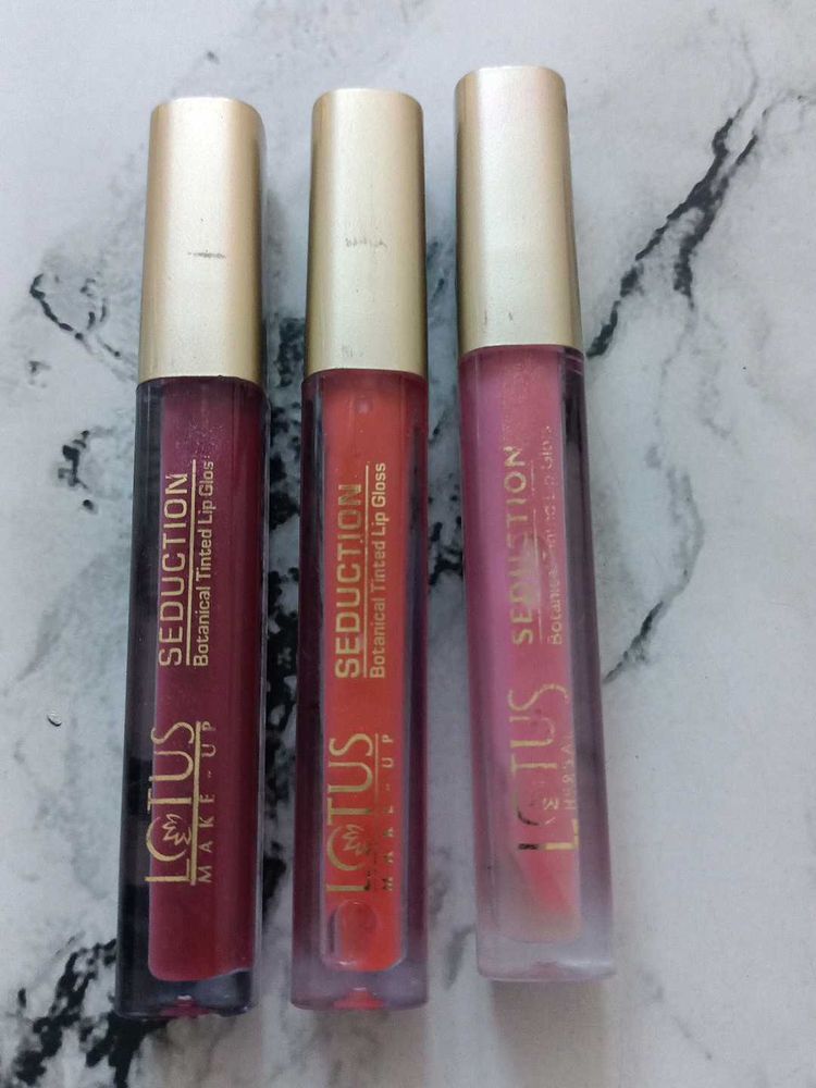 Lotus Seduction Botanical Tinted Lip Gloss Trio