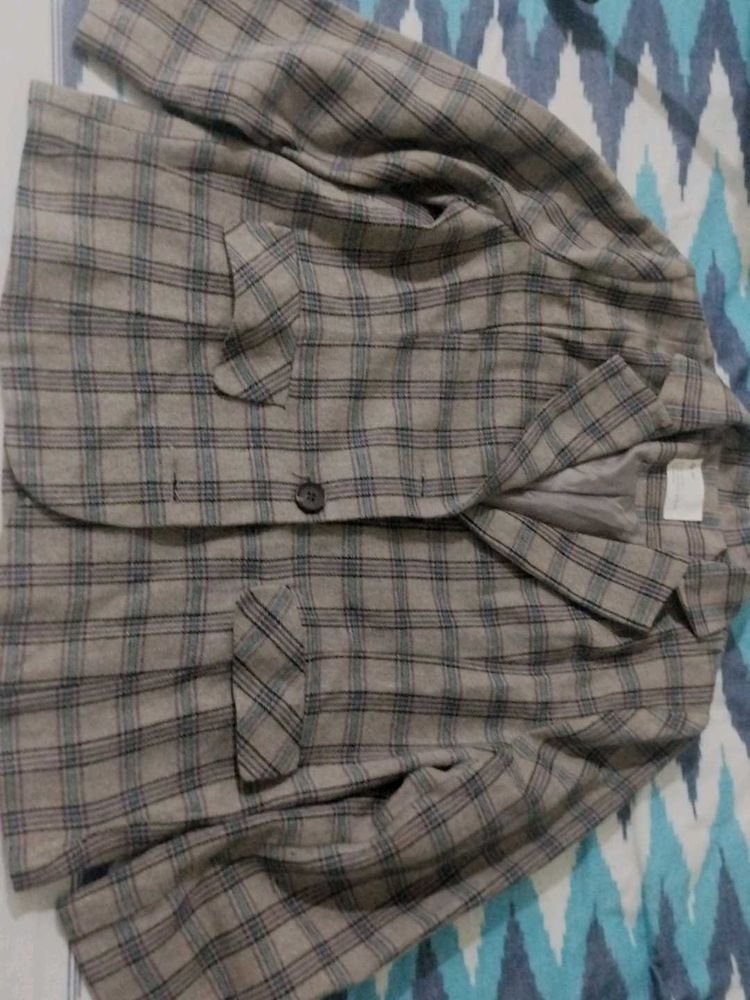 Checked Blazer Jacket
