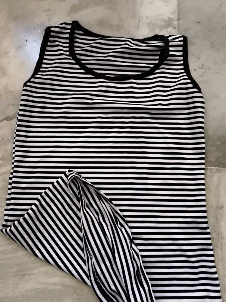 Striped sleeveless top