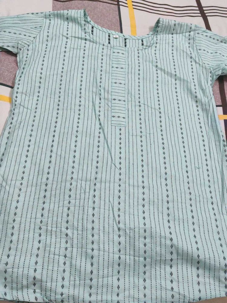 Light Blue Striped Kurta