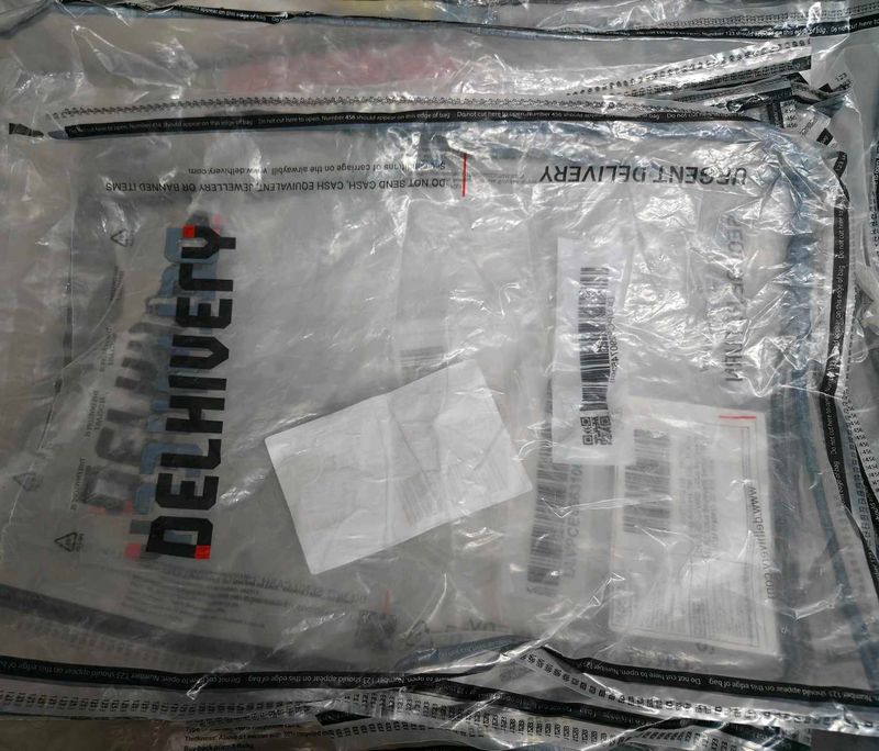 10 Empty parcel packing polythene bags