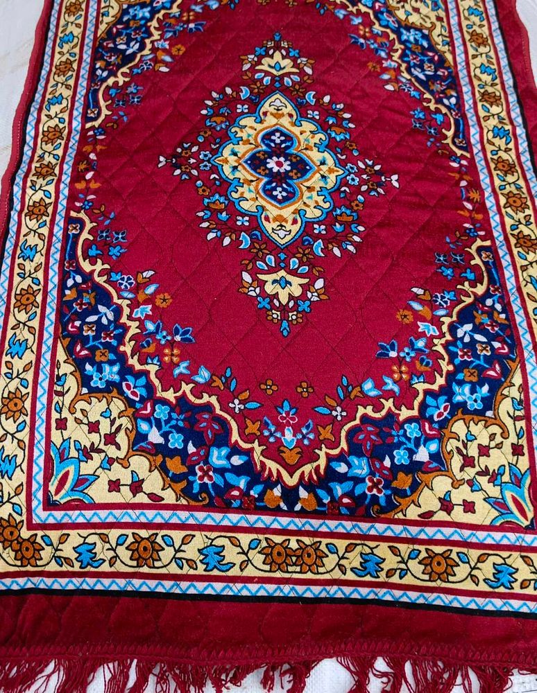 Red Floral Prayer Rug