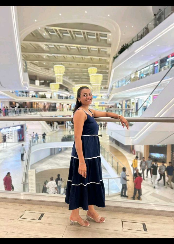 black  Tiered Maxi Dress