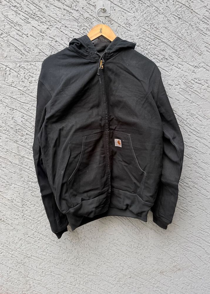 Carhartt Black Zip-Up Hoodie Jacket