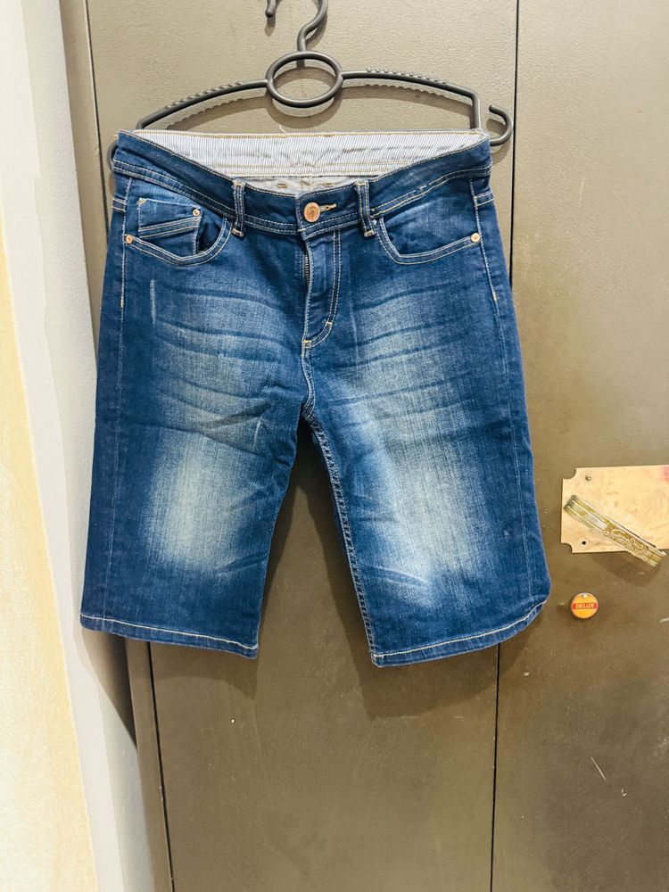 Denim Bermuda Shorts