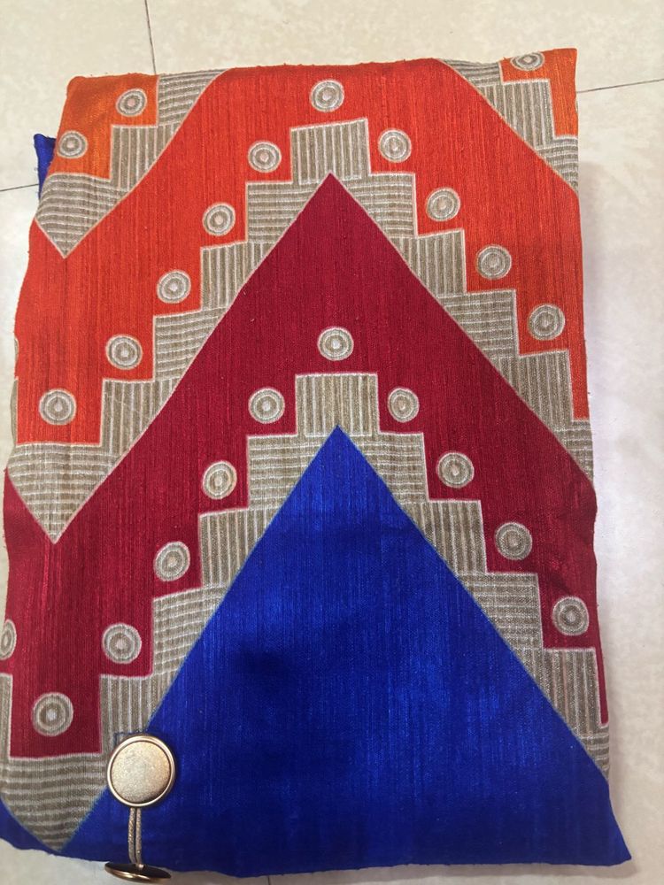 Royal Blue Chevron Print Kurti with Elegan
