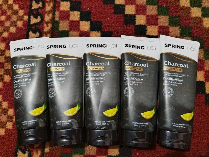 pack of 5, Charcoal Face Wash