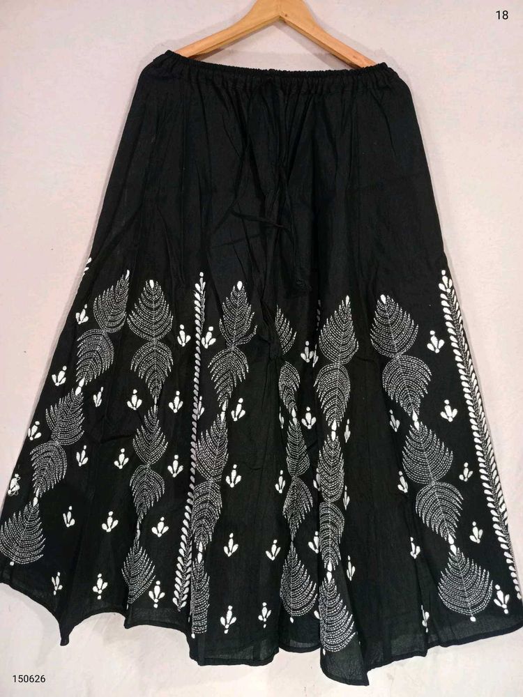Hand Kantha Embroidered Ethnic Skirt