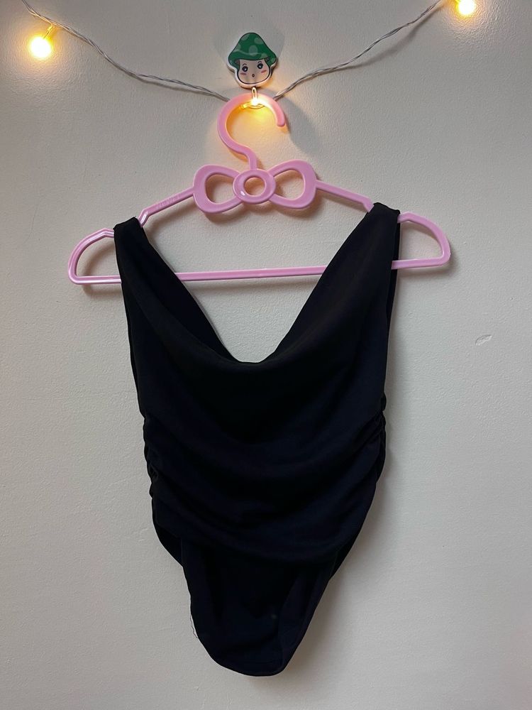 Chic Black One-Piece Swimsuit