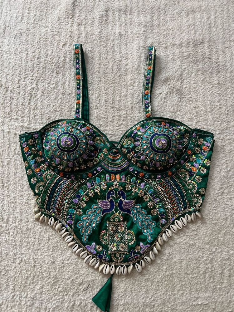 Navratri Peacock Blouse