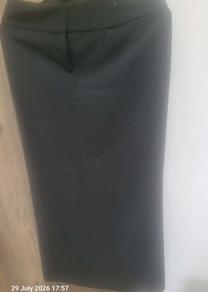 Classic Dark Grey Pencil Skirt