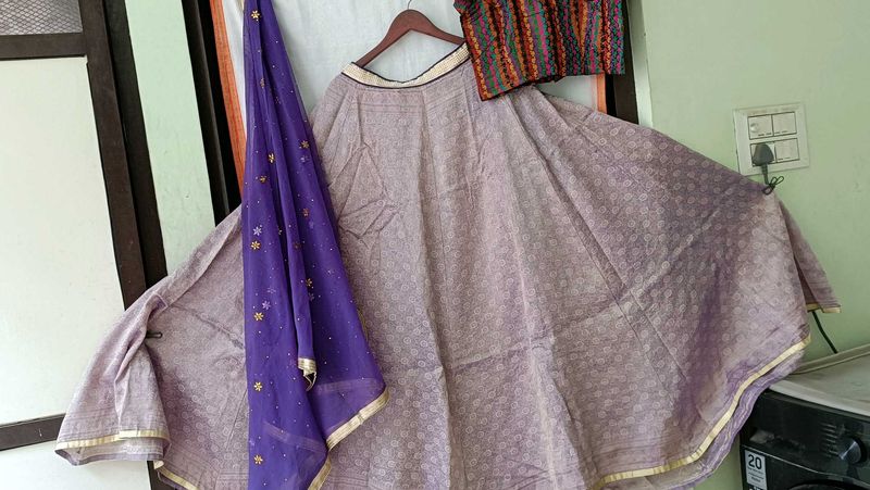 Vibrant silk lahenga choli set