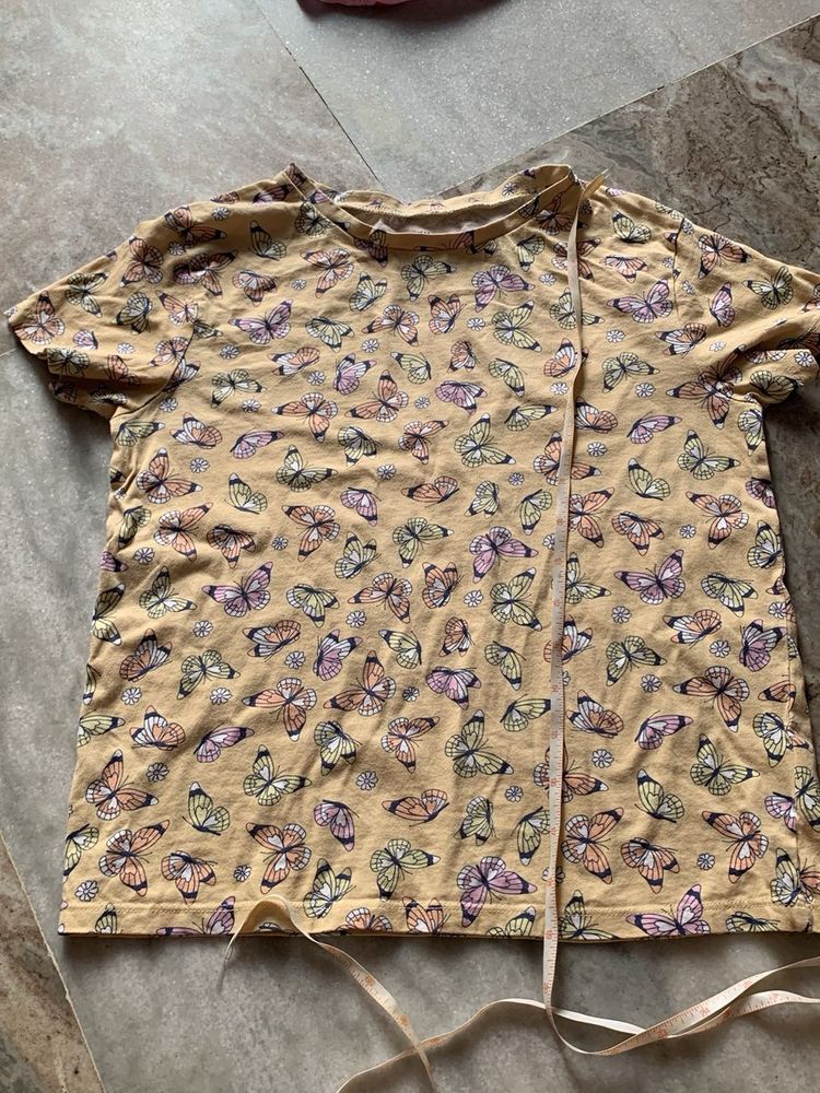 Cute Butterfly Print T-Shirt