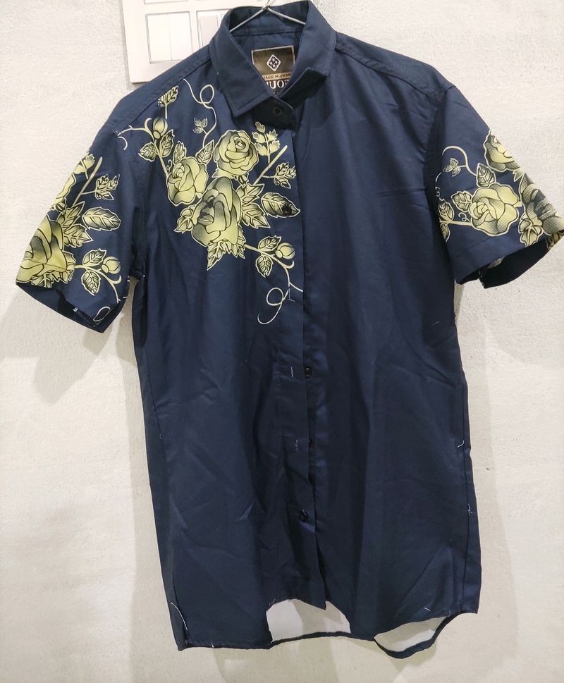 TrendyPrinted Half Sleeve Shirt