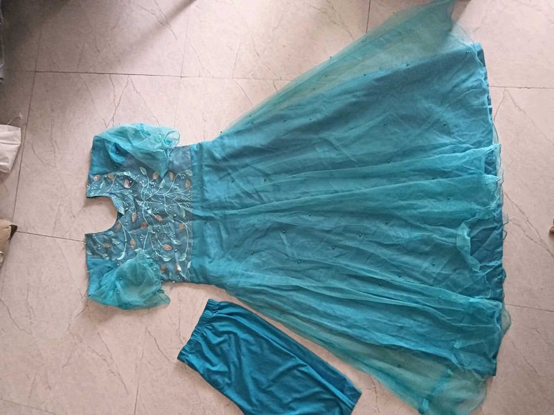 Beautiful Teal Ethnic Gown
