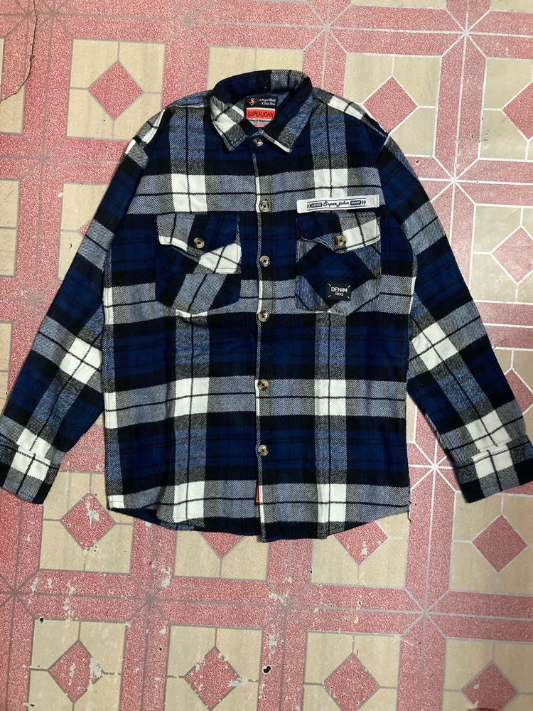 Blue Flannel Shacket