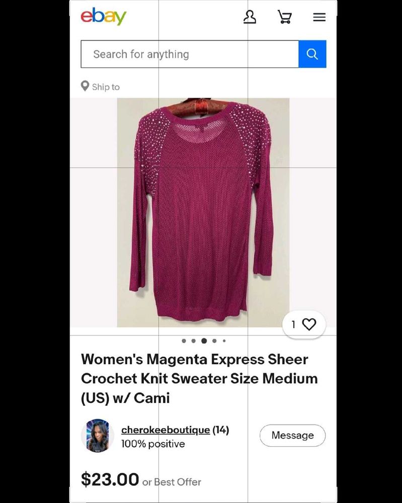 Y2k Embellished Crochet Knit Top