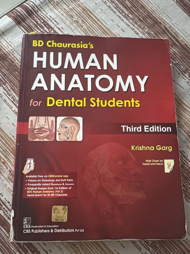 BD Chaurasia's Human Anatomy for Dental Students