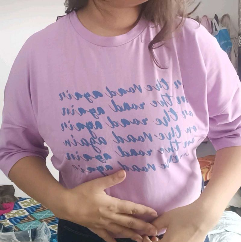 Lavender Graphic T-Shirt