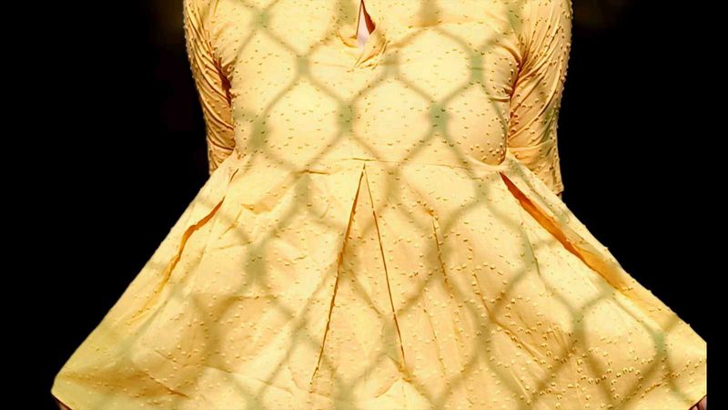 🌼 Elegant Flared Yellow Dress