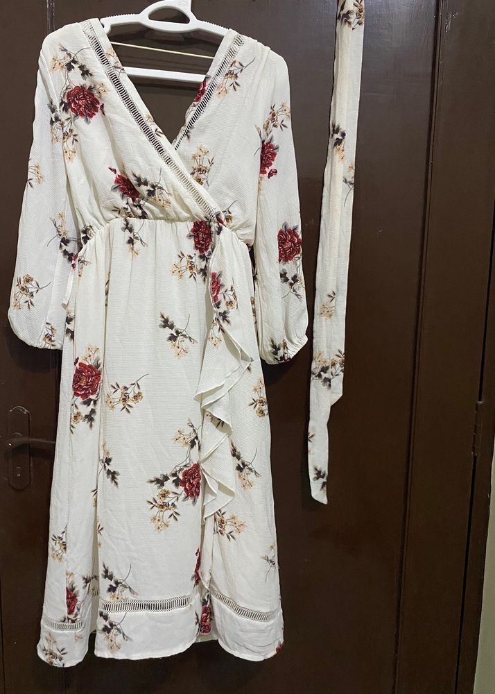 White Floral Dress