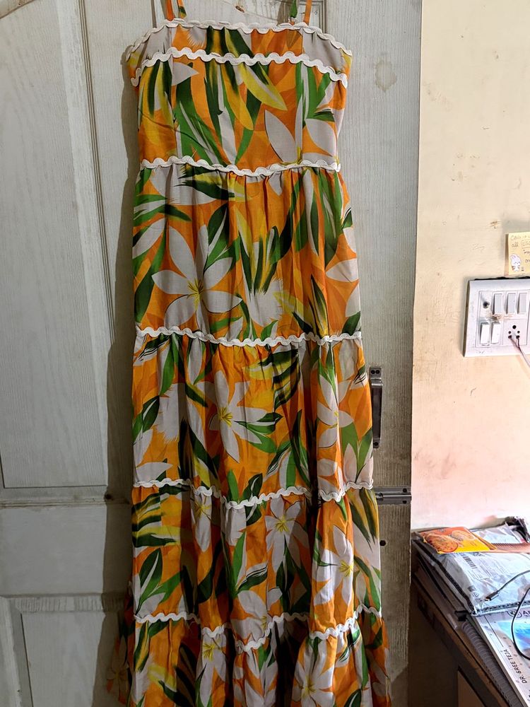 Bohemian Floral Tiered Maxi Dress