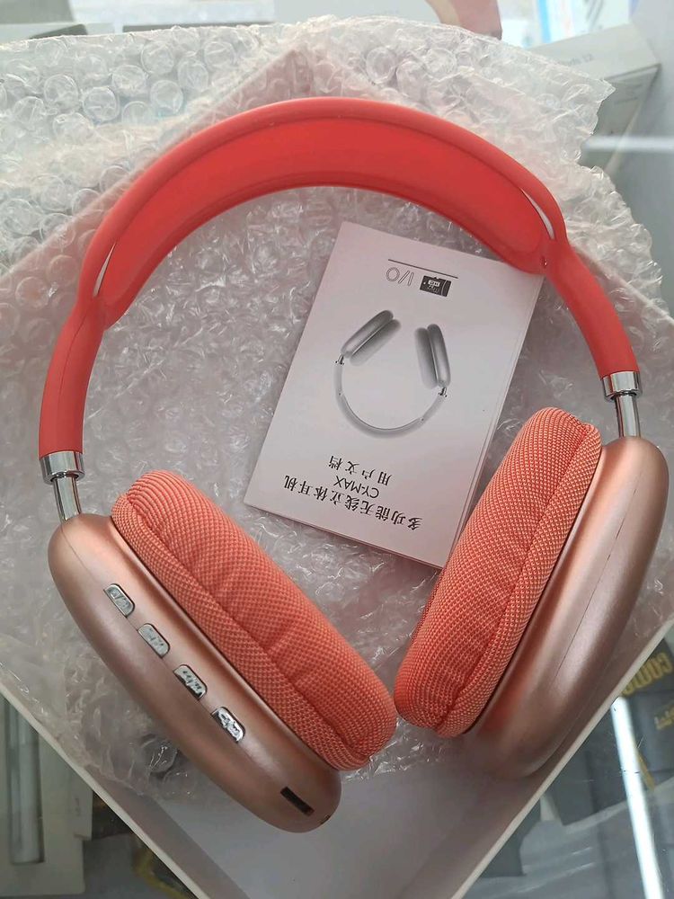 Stylish Wireless Headphones - Coral &amp; Rose Gold