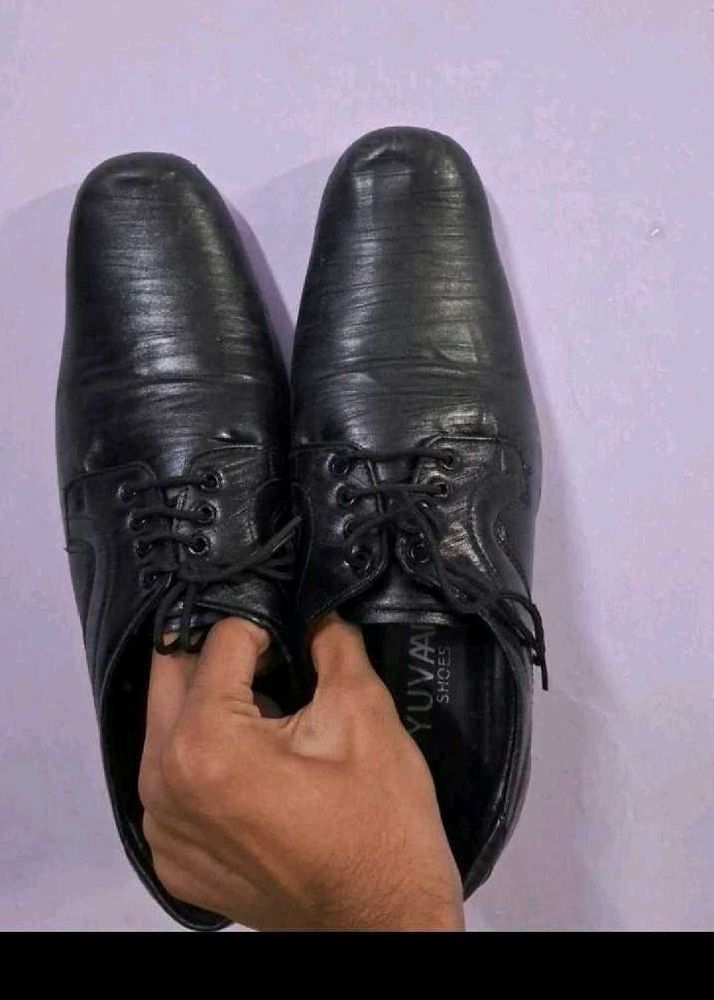 Men's Black Leather Formal Shoes