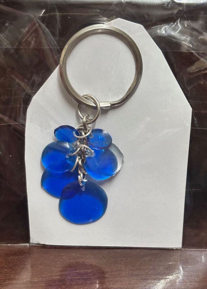 Blue Gem Keychain