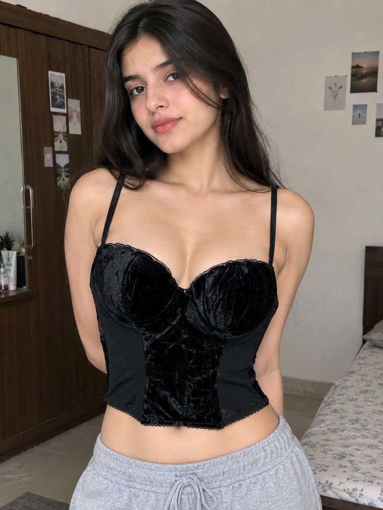 New Black Corset Top