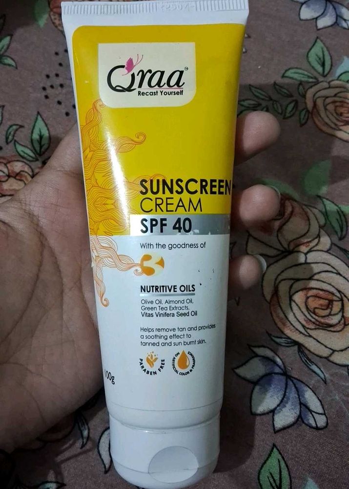 Qraa Spf 40 Sunscreen 100 Ml