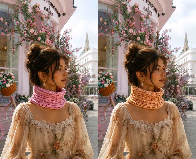 Knitted Scarves Set